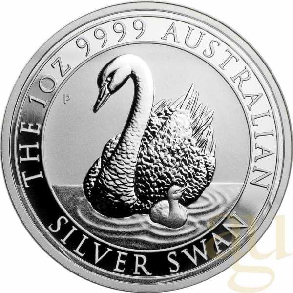 1 Unze Silbermünze Australien Schwan 2018