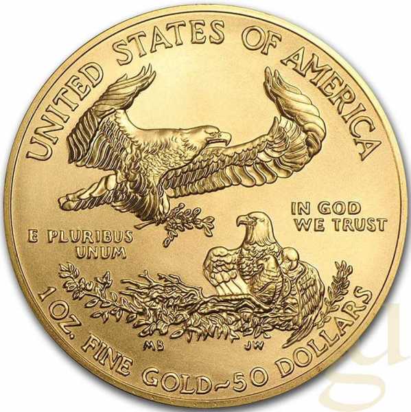 1 Unze Goldmünze American Eagle 2021 - altes Design Type 1
