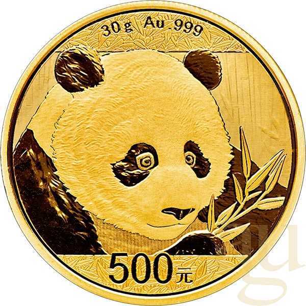 30 Gramm Goldmünze China Panda 2018