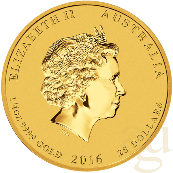 1/4 Unze Goldmünze Australien Lunar II Affe 2016
