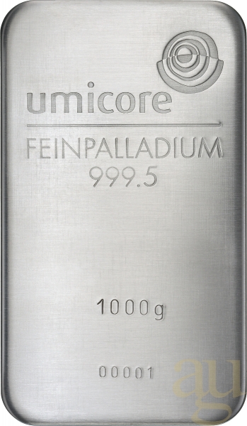 1.000 Gramm Palladiumbarren