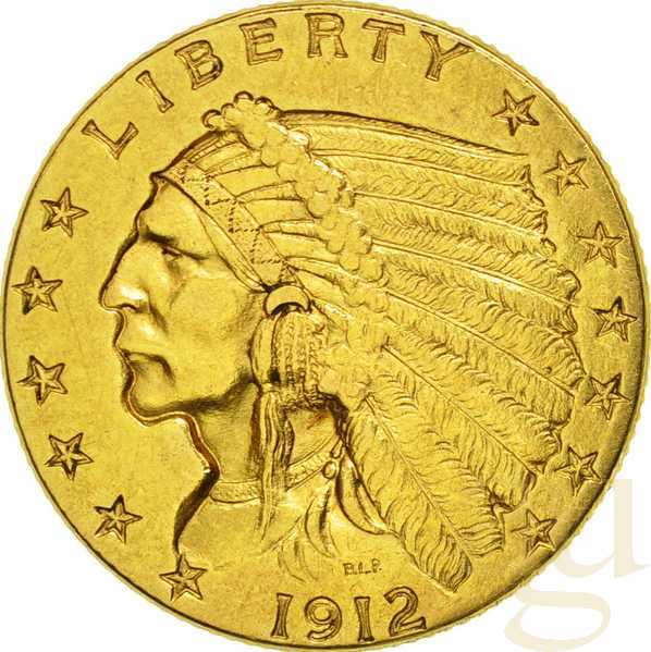 2,5$ Goldmünze Indianer
