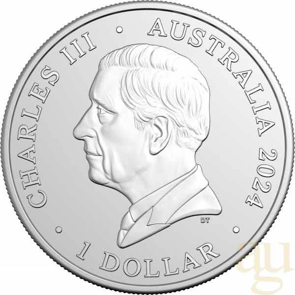 1 Unze Silbermünze Australien Känguru 2024 (RAM)