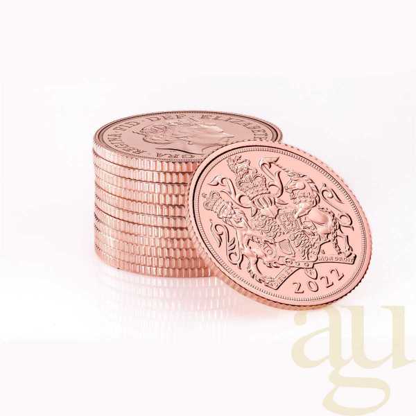 1/2 Pfund Goldmünze Sovereign Elisabeth 2022