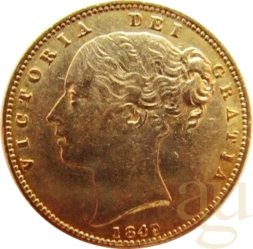 1 Pfund Sovereign Victoria Wappen