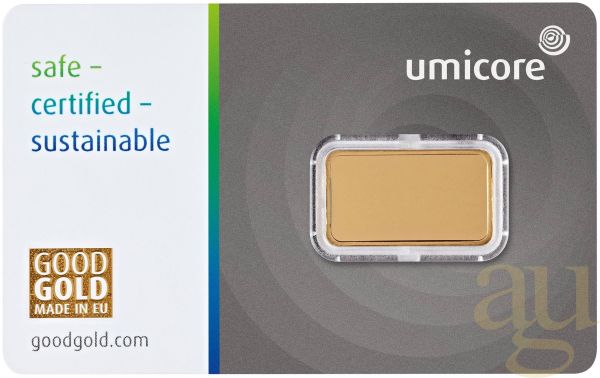 5 Gramm Goldbarren Umicore