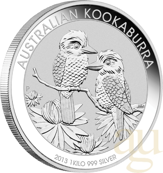 1 Kilogramm Silbermünze Australien Kookaburra 2013