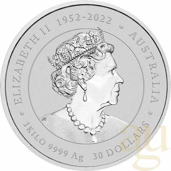 1 Kilogramm Silbermünze Australien Lunar III Drache 2024