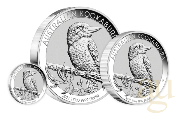 1 Unze Silbermünze Australien Kookaburra 2021