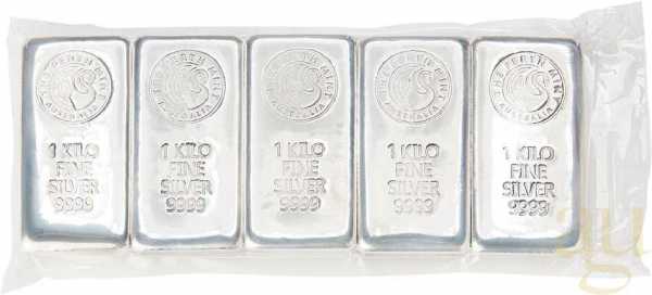 1 Kilogramm Silberbarren Perth Mint