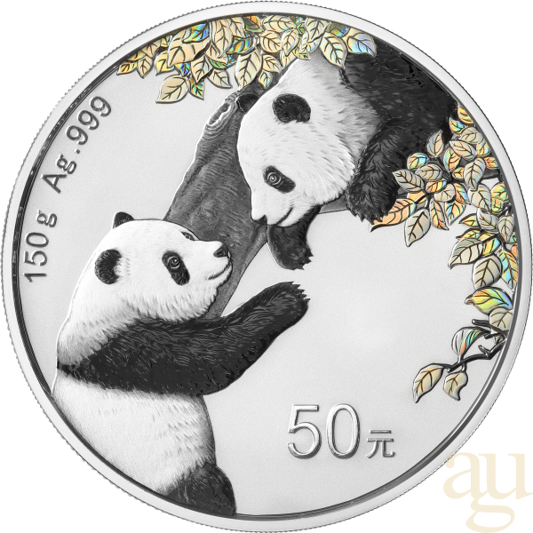 150 Gramm Silbermünze China Panda 2023 proof
