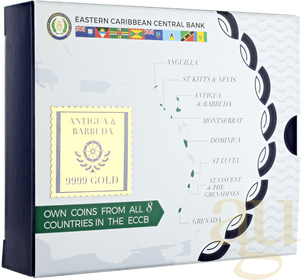 1 Unze Goldmünze EC8 Anguilla - Regatta 2021 - coloriert