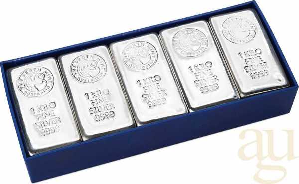 1 Kilogramm Silberbarren Perth Mint