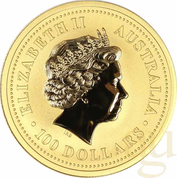 1/20 Unze Goldmünze Australien Lunar I Schwein 2007