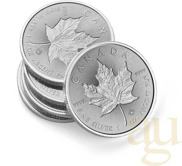 1 Unze Silbermünze Maple Leaf Incuse 2019