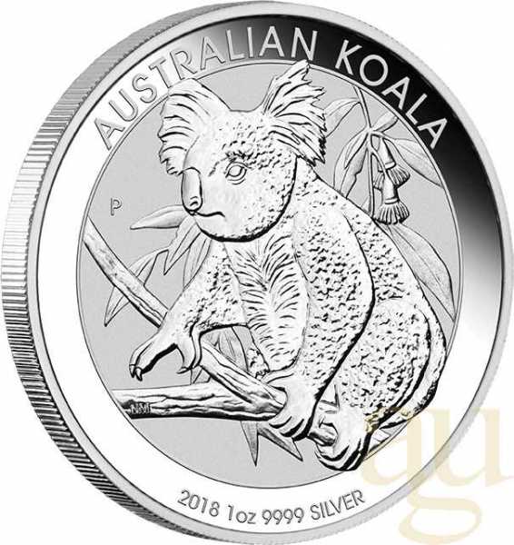 1 Unze Silbermünze Australien Koala 2018