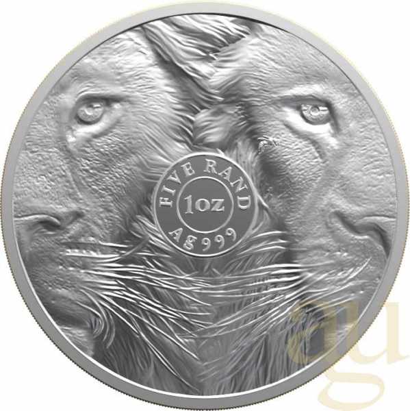 1 Unze Silbermünze Südafrika Big Five Löwe 2025