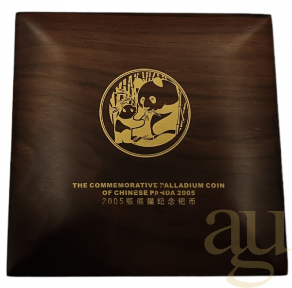 1/2 Unze Palladiummünze China Panda 2005