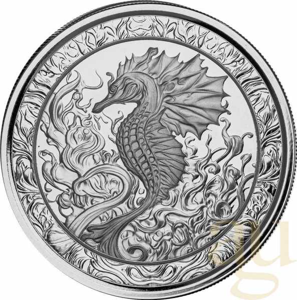 1 Unze Silbermünze Samoa Seepferdchen 2023