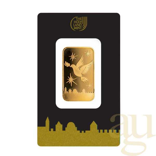 1/2 Unze Goldbarren The Holy Land Mint - Dove of Peace