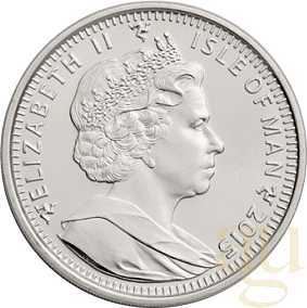 1 Unze Silbermünze Isle of Man Angel 2015
