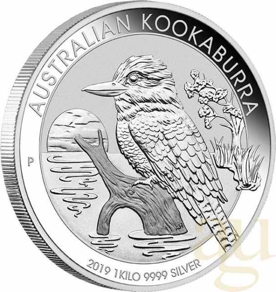 1 Kilogramm Silbermünze Australien Kookaburra 2019