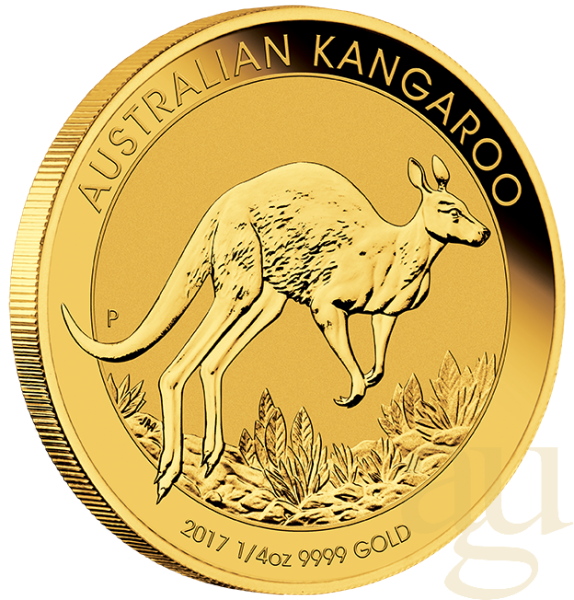 1/4 Unze Goldmünze Australien Känguru 2017