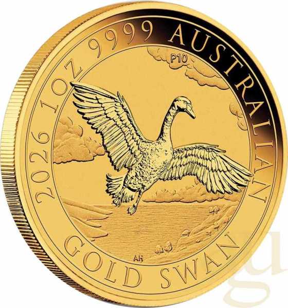 1 Unze Goldmünze Australien Schwan 2026