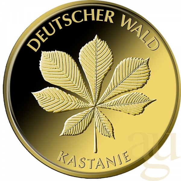 20 Euro Goldmünze Deutscher Wald - Kastanie 2014 (A)