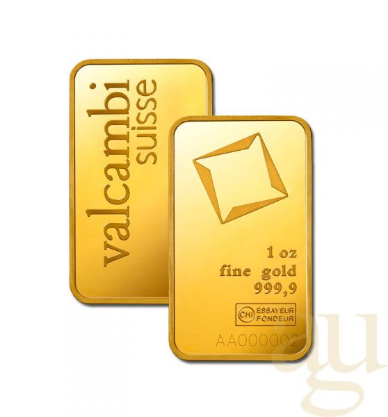 31,1 Gramm Goldbarren Valcambi