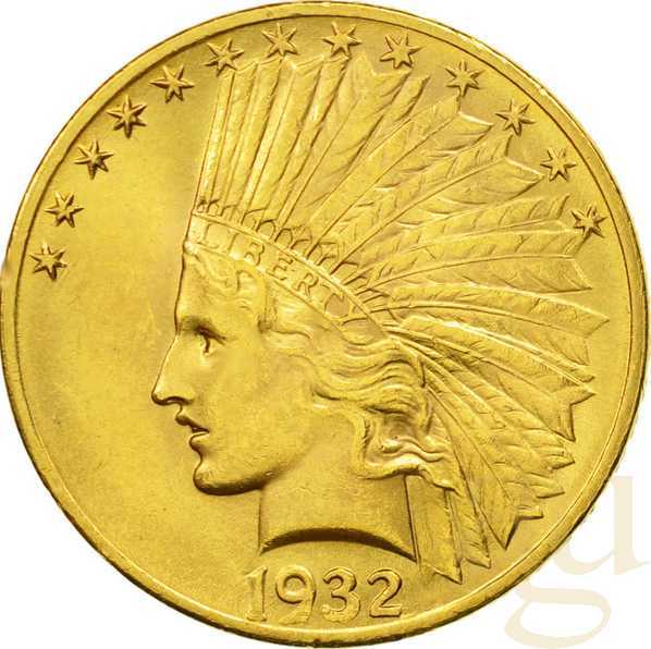 10$ Goldmünze Indianer