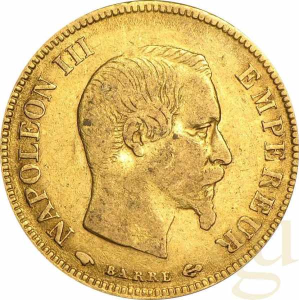 10 Francs Goldmünze Frankreich Napoleon III