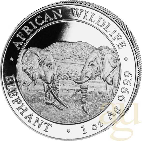1 Unze Silbermünze Somalia Elefant 2020