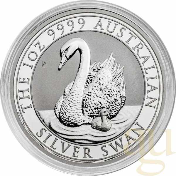 1 Unze Silbermünze Australien Schwan 2018