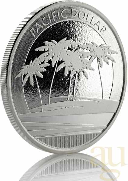 1 Unze Silbermünze Fiji Pacific Dollar 2018