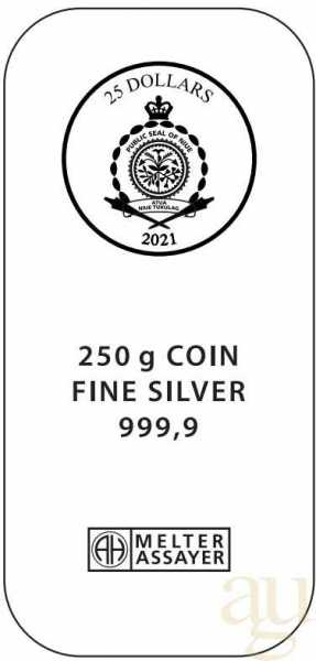 250 Gramm Silber Argor Heraeus Niue Münzbarren