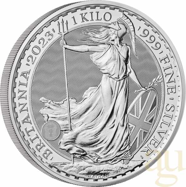 1 Kilogramm Silbermünze Britannia 2023 - King Charles