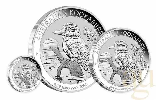 10 Unzen Silbermünze Australien Kookaburra 2019