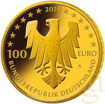 1/2 Unze Goldmünze - 100 Euro Dom zu Speyer 2019 (D)