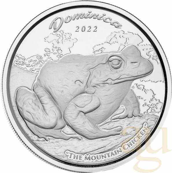 1 Unze Silbermünze EC8 Dominica - Mountain Chicken 2022