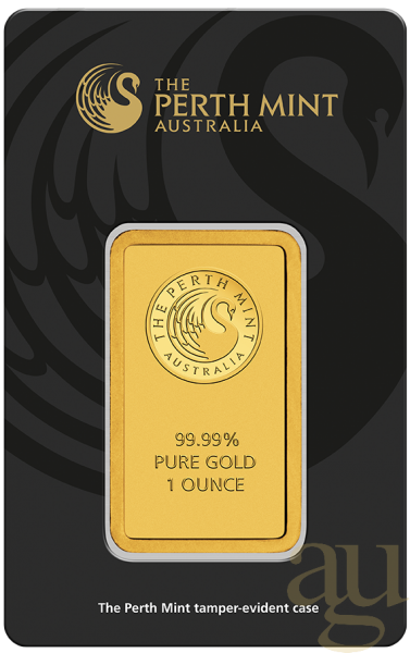 31,1 Gramm Goldbarren Perth Mint - Känguru