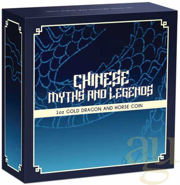 1 Unze Goldmünze Australien Chinese Myths and Legends Dragon and Horse 2026 - polierte Platte