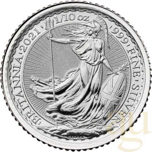 1/10 Unze Silbermünze Britannia