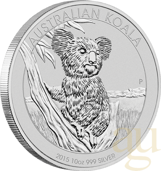 10 Unzen Silbermünze Australien Koala 2015