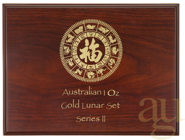 Lunar II Münzbox Holz für 12x 1oz Goldmünze