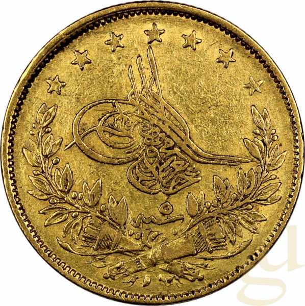 100 Kurush Goldmünze Türkei Osmanisches Reich