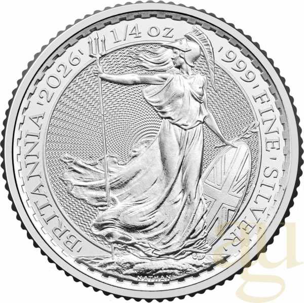 1/4 Unze Silbermünze Britannia 2026