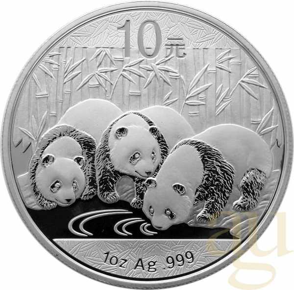 1 Unze Silbermünze China Panda 2013