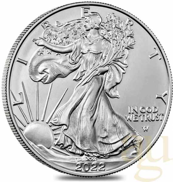 1 Unze Silbermünze American Eagle 2022