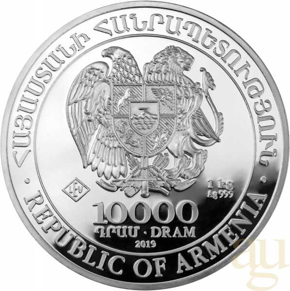 1 Kilogramm Silbermünze Armenien Arche Noah 2012